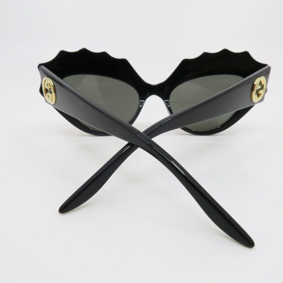 Gucci GG0781S 001 52mm Orange/Black/Grey Cat Eye main image 2